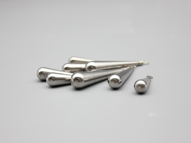 Tungsten Long Tear drop fishing sinker with clip
